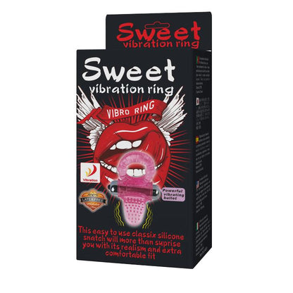 Pierścień erekcyjny wibrujący Baile Sweet różowy
