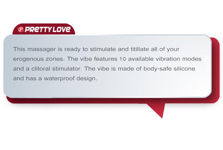 Wibrator punktu G Pretty Love silikonowy USB 19,5 cm