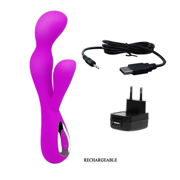 Wibrator punktu G Pretty Love silikonowy USB 19,5 cm