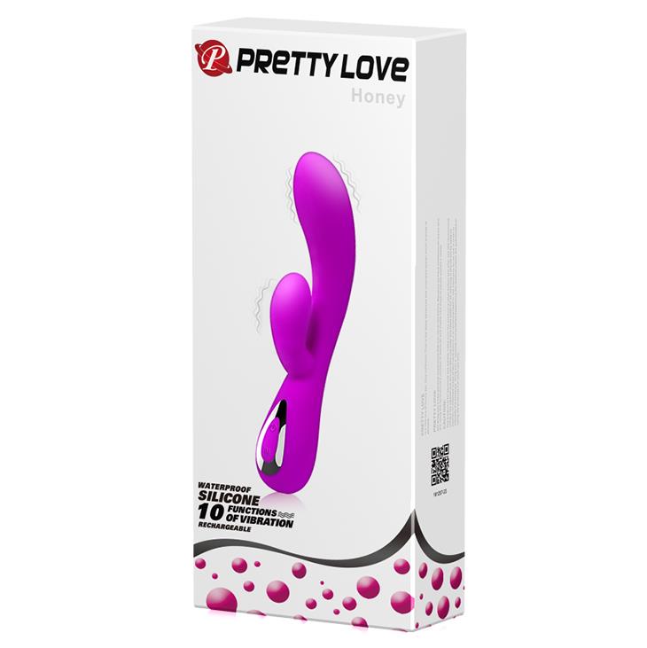 Wibrator punktu G Pretty Love Honey silikonowy USB 19 cm