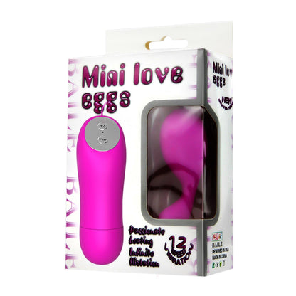 Mini wibrator Baile różowy silikonowy 12 funkcji zdalny