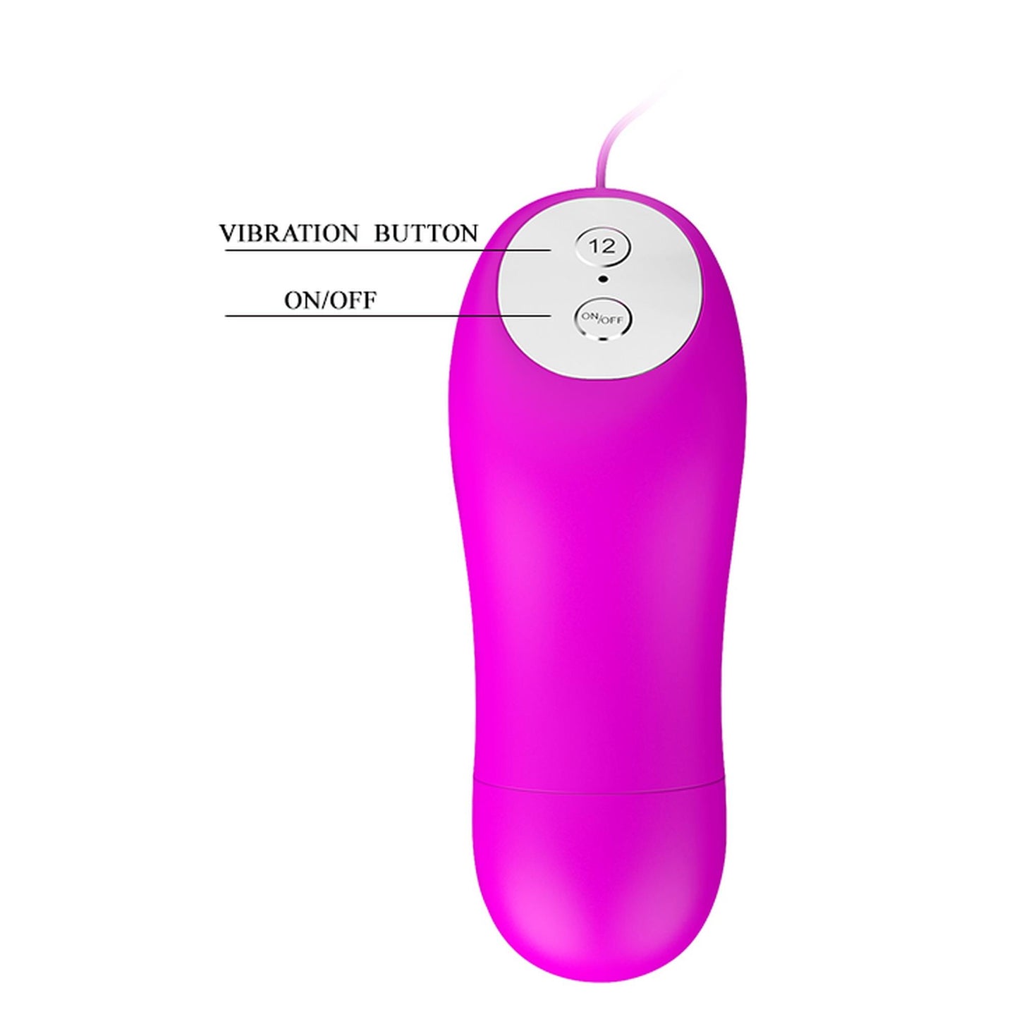 Mini wibrator silikonowy Baile 12 funkcji