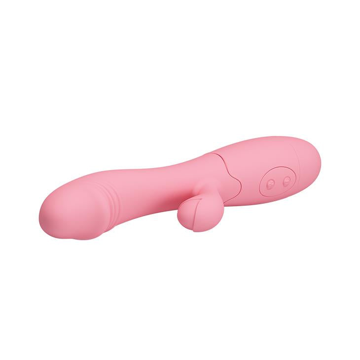 Wibrator punktu G ze stymulatorem Pretty Love Snappy różowy USB 30 trybów
