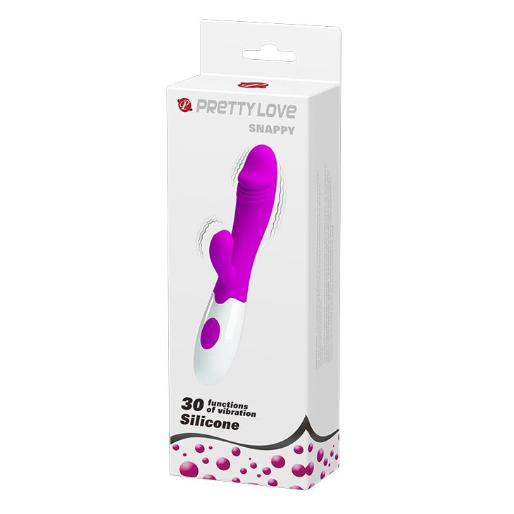 Wibrator punktu G Pretty Love Snappy silikonowy 30 trybów 20 cm