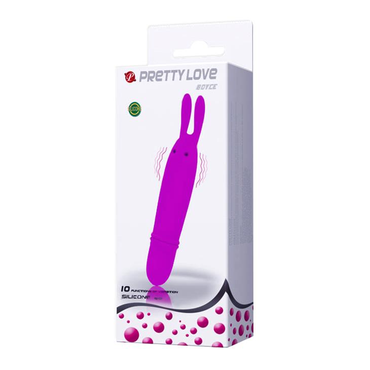 Mini wibrator króliczek silikonowy Pretty Love Boyce 12,5 cm