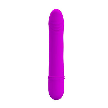 Wibrator mini silikonowy Pretty Love purpurowy 12 cm 10 funkcji