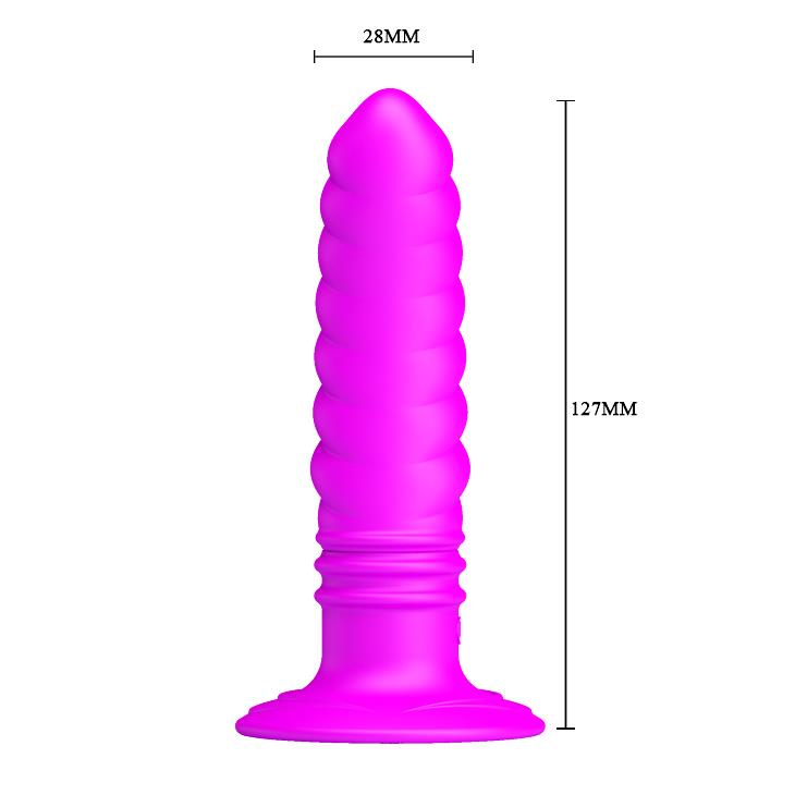 Wibrujący korek analny Pretty Love Twist z przyssawką 10 trybów