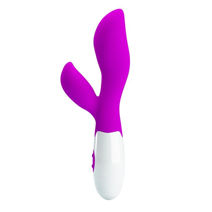 Wibrator punktu G Pretty Love Newman silikonowy fioletowy 20,5 cm