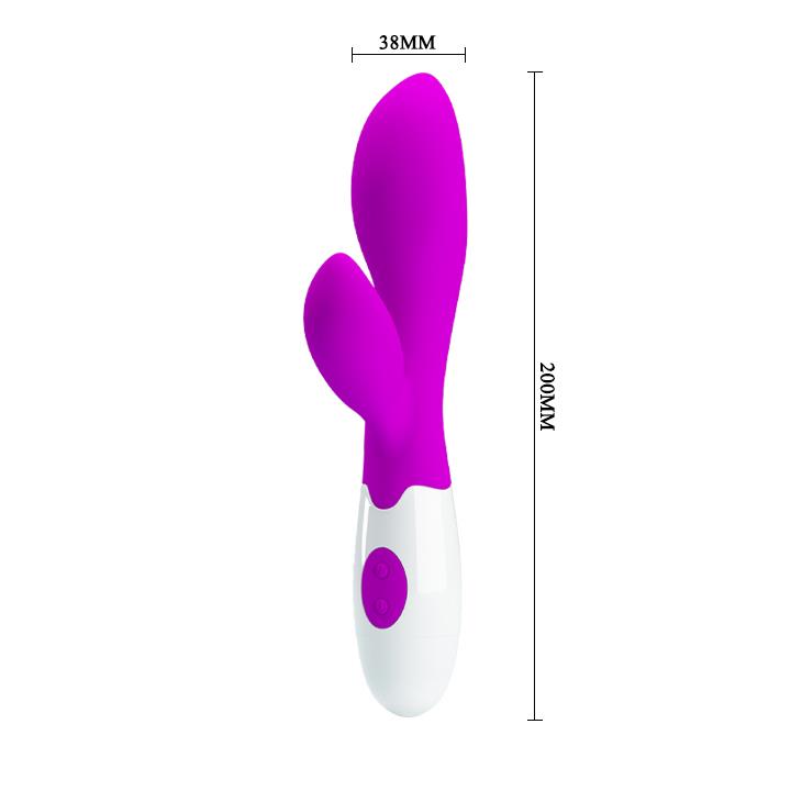 Wibrator punktu G Pretty Love Newman silikonowy fioletowy 20,5 cm
