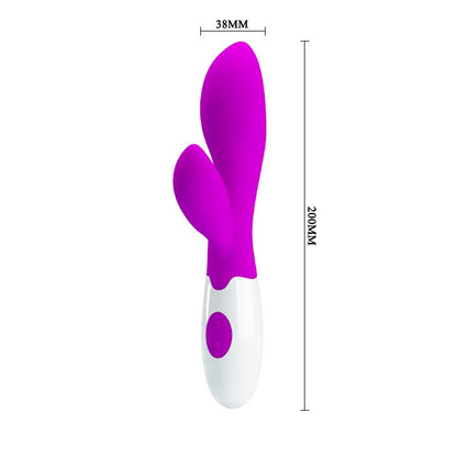 Wibrator punktu G Pretty Love Newman silikonowy fioletowy 20,5 cm