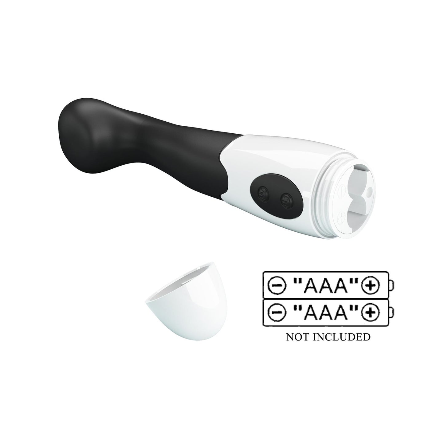 Wibrator silikonowy Pretty Love Charles czarny 30 wibracji