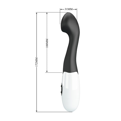 Wibrator silikonowy Pretty Love Charles czarny 30 wibracji