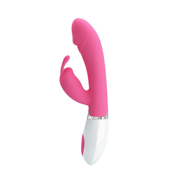 Wibrator króliczek silikonowy Pretty Love Gene różowy 21 cm