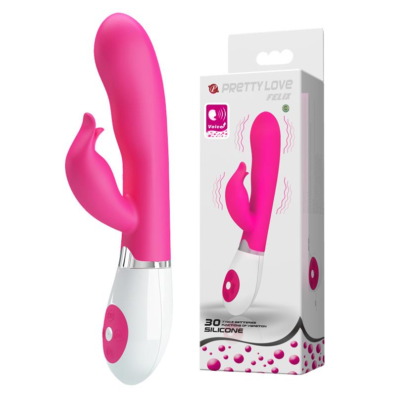 Wibrator króliczek Pretty Love Felix różowy 20 cm 30 trybów