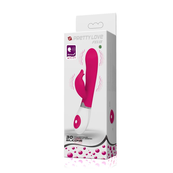 Wibrator króliczek Pretty Love Felix różowy 20 cm 30 trybów