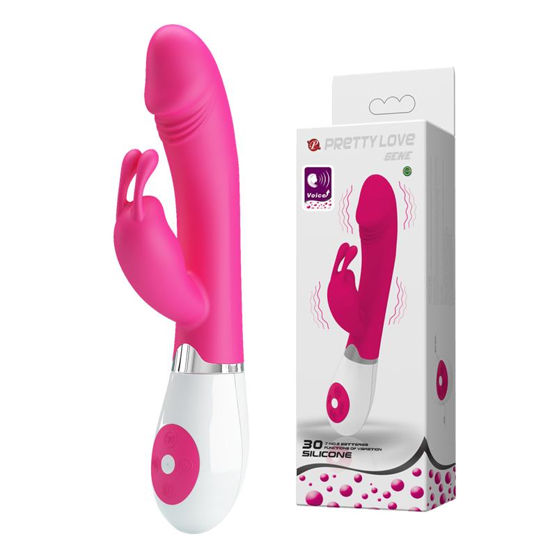Wibrator króliczek Pretty Love Gene różowy 30 funkcji 20 cm