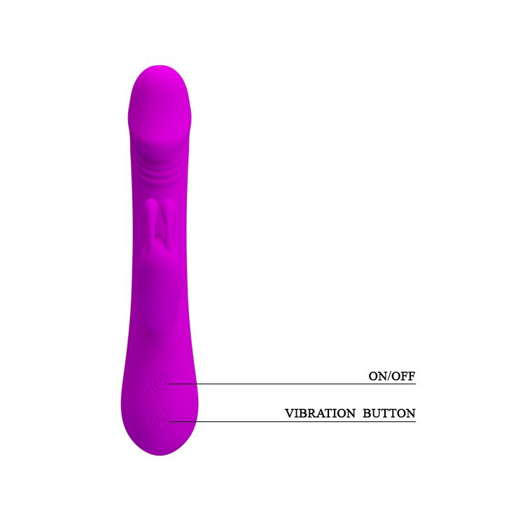 Wibrator króliczek silikonowy Pretty Love Clement 30 trybów 21 cm