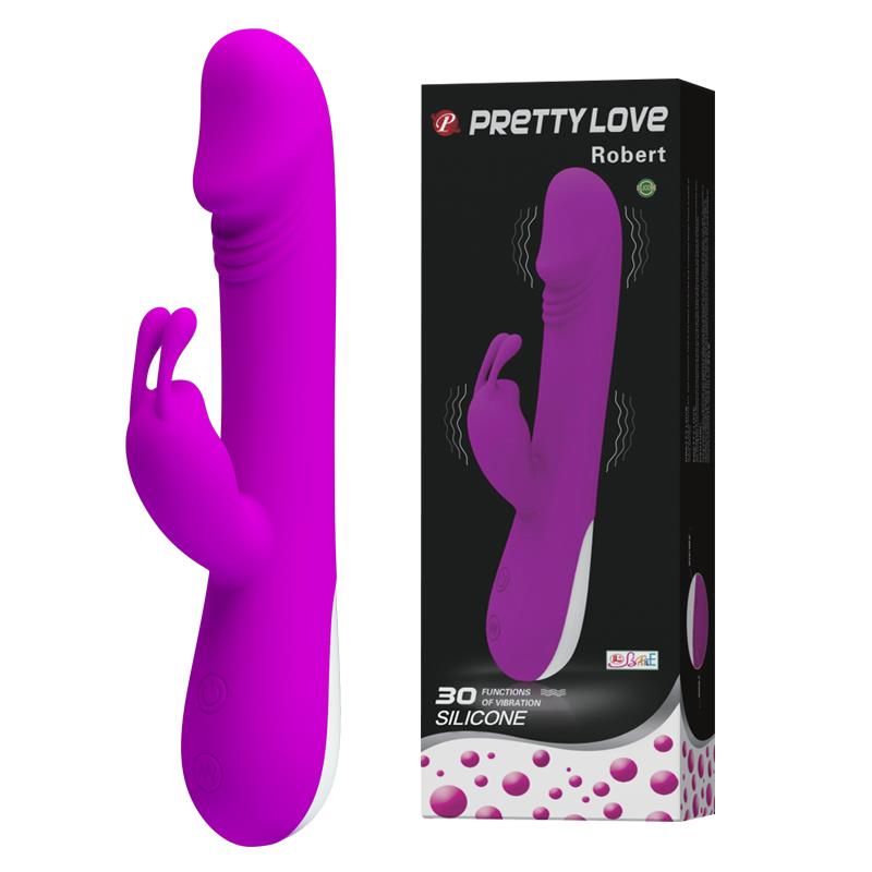 Wibrator króliczek silikonowy Pretty Love Robert 30 trybów 21 cm