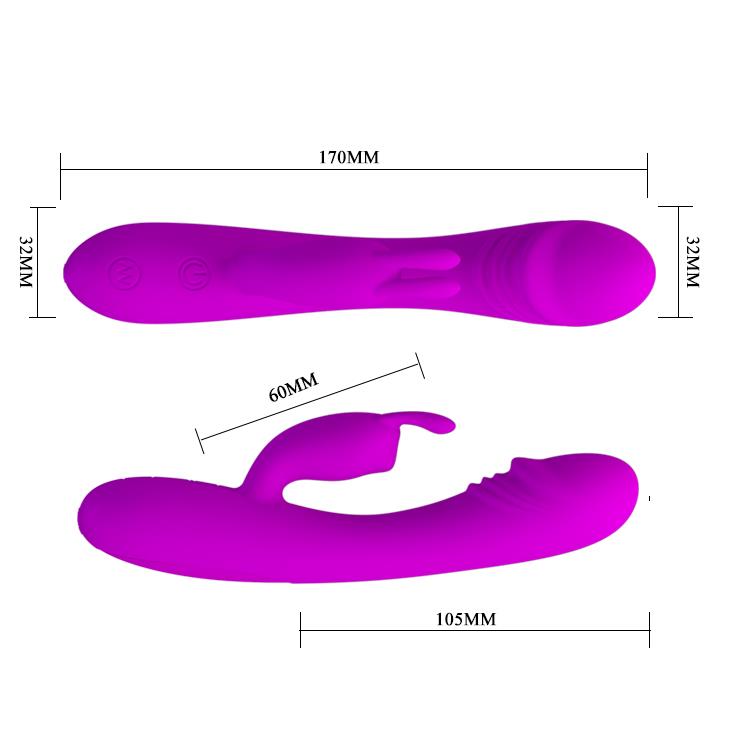 Wibrator króliczek silikonowy Pretty Love Hunter 30 funkcji 17 cm