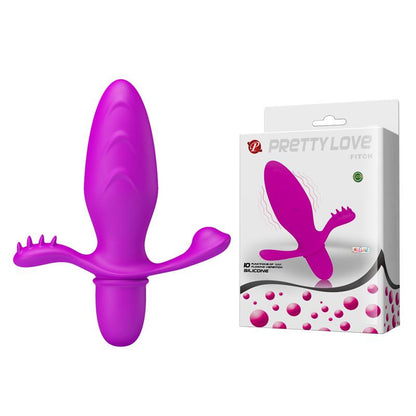 Wibrujący korek analny Pretty Love Fitch silikonowy 11 cm 10 funkcji
