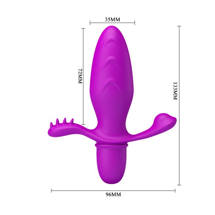 Wibrujący korek analny Pretty Love Fitch silikonowy 11 cm 10 funkcji