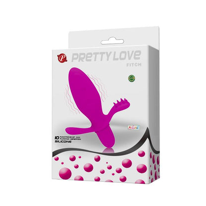 Wibrujący korek analny Pretty Love Fitch silikonowy 11 cm 10 funkcji