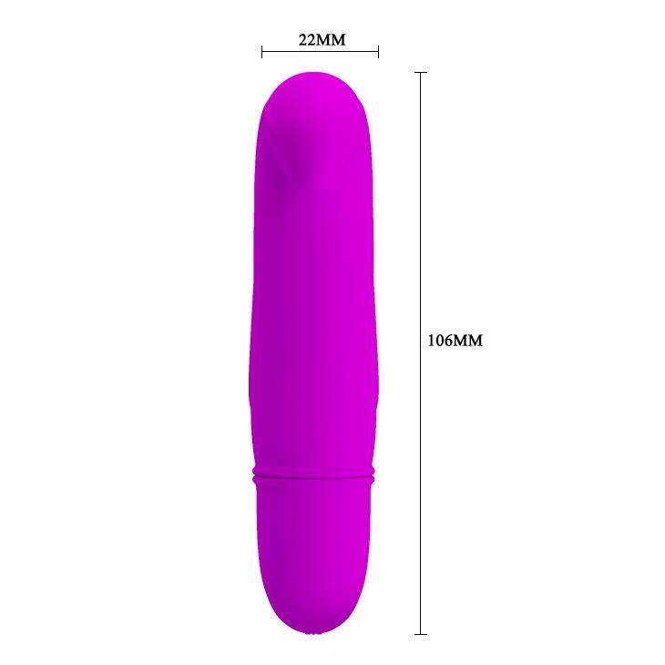 Mini wibrator punktu G Pretty Love Dana silikonowy fioletowy 10 trybów