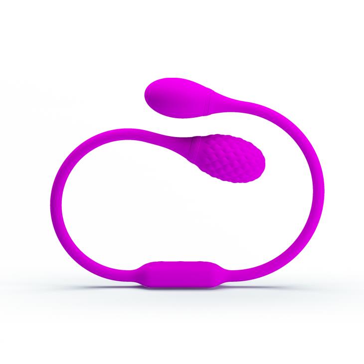 Jajko wibrujące dwustronne Pretty Love fioletowe USB silikonowe