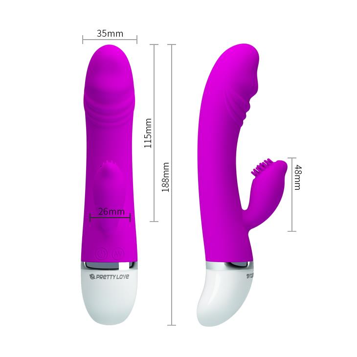 Wibrator króliczek silikonowy Pretty Love David 30 wibracji