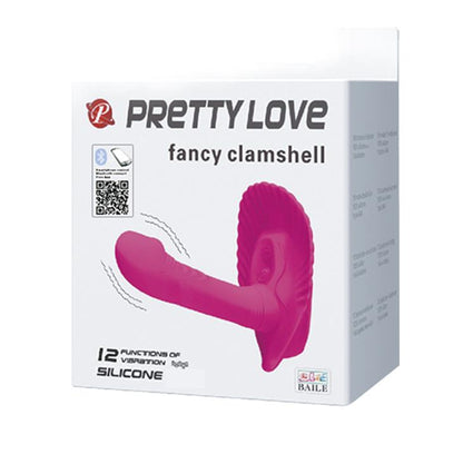 Wibrator z aplikacją Pretty Love Fancy Clamshell muszelkowy wodoodporny