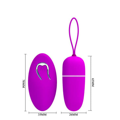 Wibrujące jajko Pretty Love Bradley z pilotem 6 cm 12 trybów