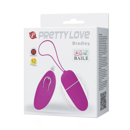 Wibrujące jajko Pretty Love Bradley z pilotem 6 cm 12 trybów