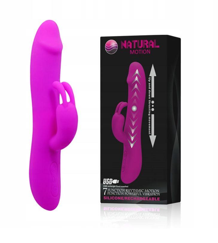 Wibrator króliczek Pretty Love Natural Motion posuwisty 20 cm USB