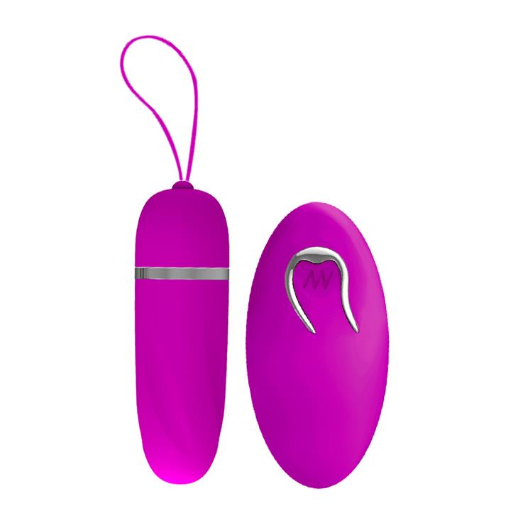 Silikonowe jajeczko wibracyjne Pretty Love Debby 12 funkcji fioletowe 9 cm