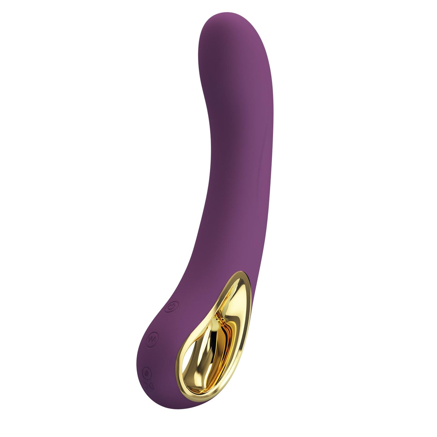 Wibrator silikonowy Pretty Love Ethan fioletowy z appką 12 wibracji