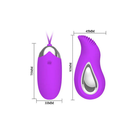 Jajko wibrujące Pretty Love Eden z pilotem USB 12 funkcji