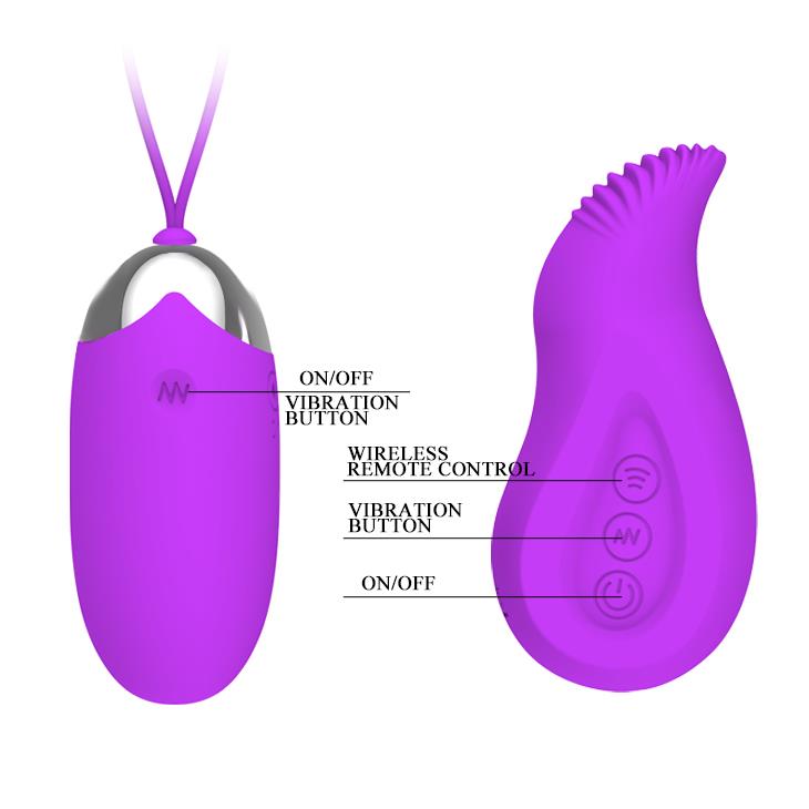 Jajko wibrujące Pretty Love Eden z pilotem USB 12 funkcji
