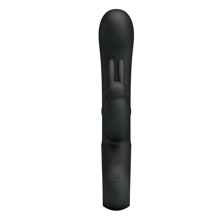 Wibrator króliczek silikonowy Pretty Love Webb czarny USB 21 cm