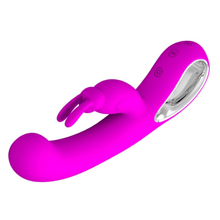 Wibrator króliczek silikonowy Pretty Love Webb różowy USB 21 cm