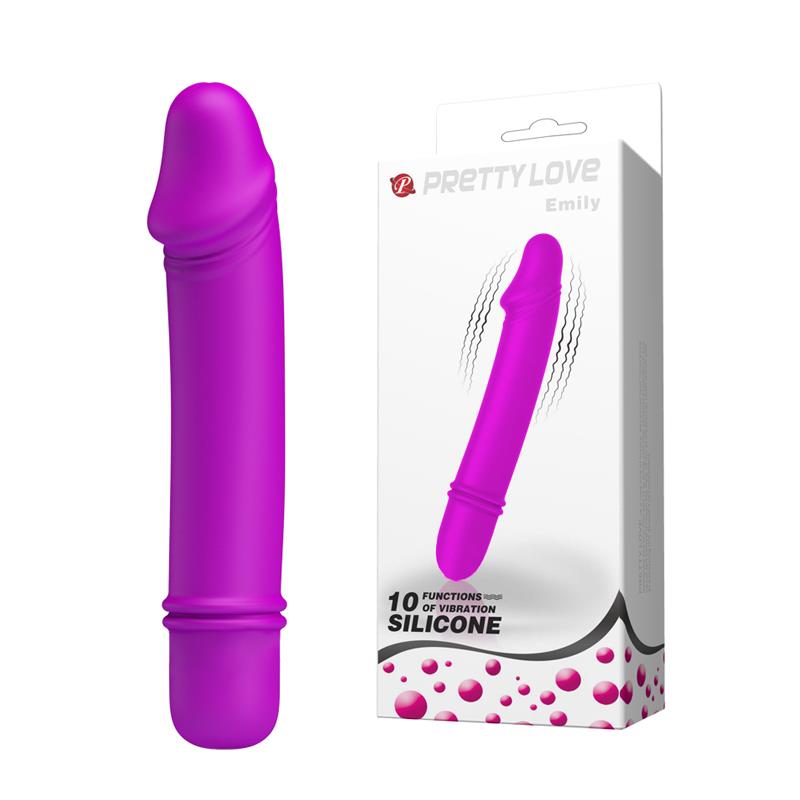 Mini wibrator silikonowy Pretty Love Emily 10 funkcji wodoodporny