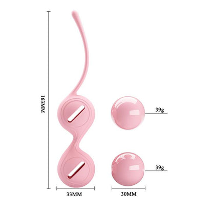 Kulki kegla silikonowe Pretty Love Tighten Up różowe