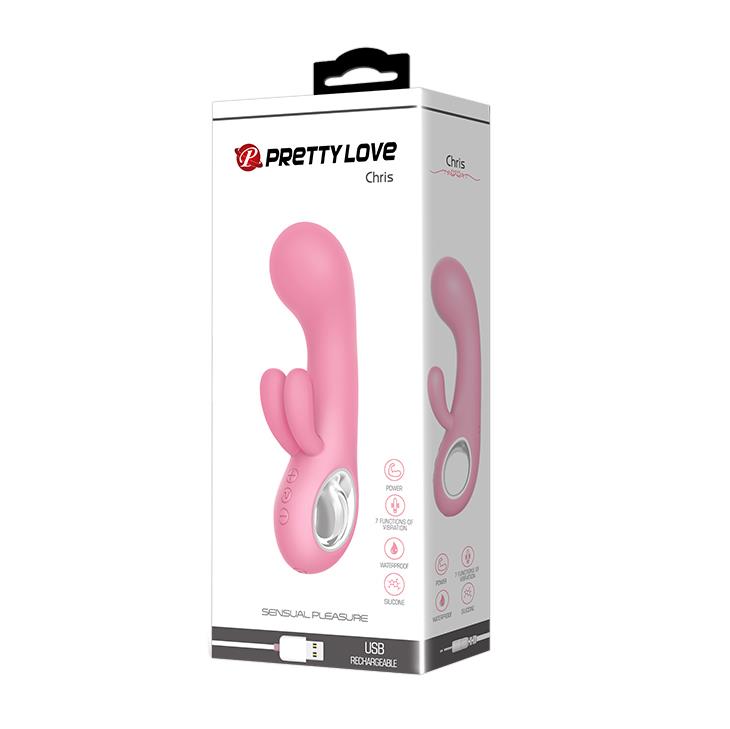 Wibrator króliczek Pretty Love Chris silikonowy USB 15 cm 7 trybów