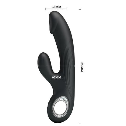 Wibrator punktu G Pretty Love Selene czarny USB 7 trybów