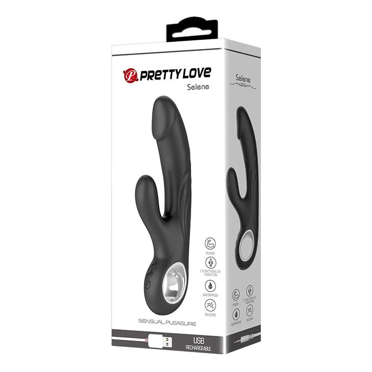Wibrator punktu G Pretty Love Selene czarny USB 7 trybów
