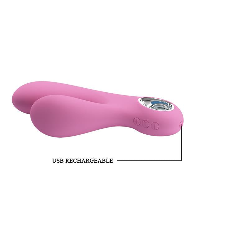 Wibrator punktu G Pretty Love Canrol różowy USB 17 cm