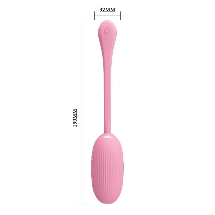 Jajko wibrujące Pretty Love Doreen 3 fioletowe silikonowe z app USB 19cm