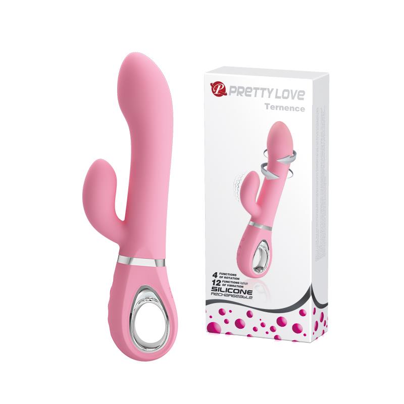 Wibrator króliczek punktu G Pretty Love Ternence różowy USB 19,6 cm
