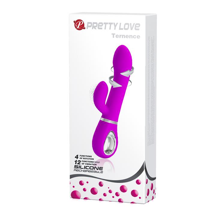 Wibrator króliczek punktu G Pretty Love Ternence fioletowy USB