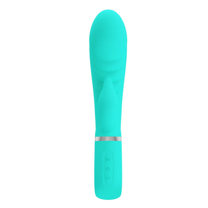 Miękki wibrator króliczek Pretty Love Prescott zielony 7 funkcji
