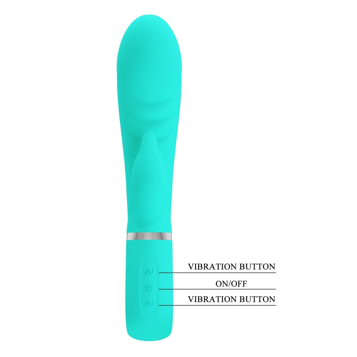 Miękki wibrator króliczek Pretty Love Prescott zielony 7 funkcji